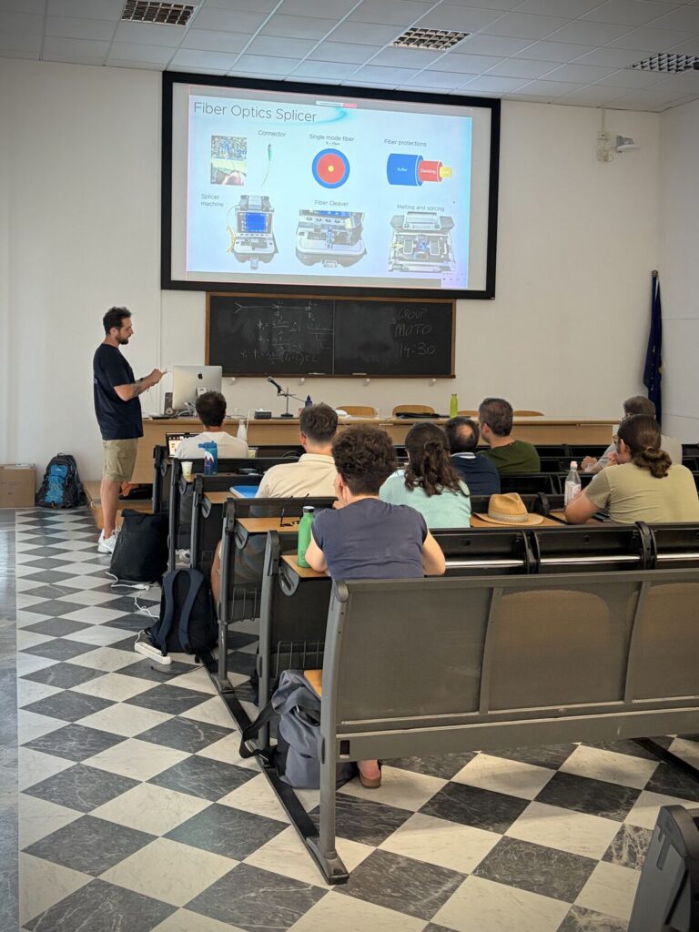 Lecture on DAS for geoscience, covering advances in fiber optic sensing for infrastructure, energy, geophysics, and environmental monitoring.